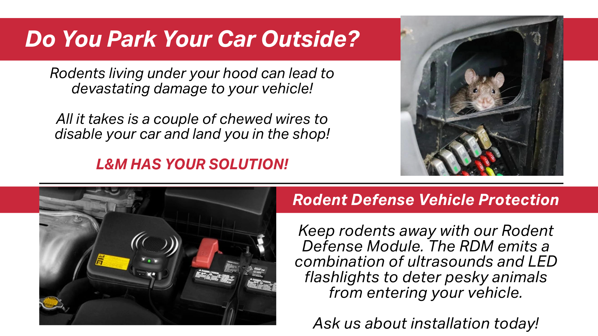 Lobby Rotator | L & M Automotive Service Center